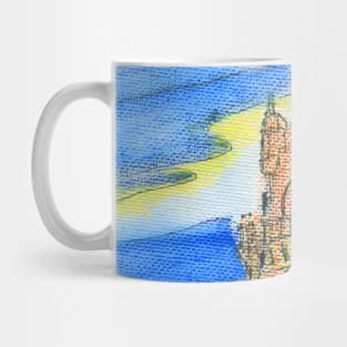 Belém Tower sketch on canvas Mug